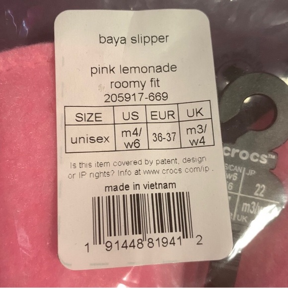 CROCS Pink Lemonade Slippers - Picture 3 of 5